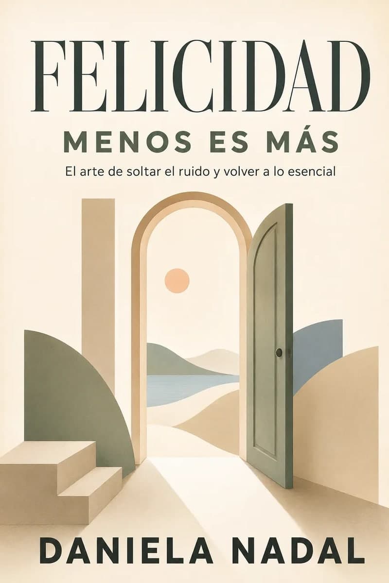 Portada de Felicidad, menos es más, de Daniela Nadal