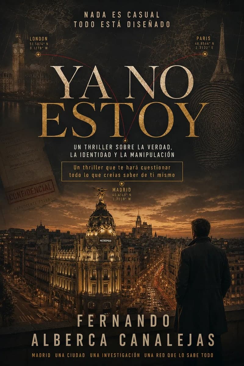 Portada de Ya no estoy, de Fernando Alberca Canalejas