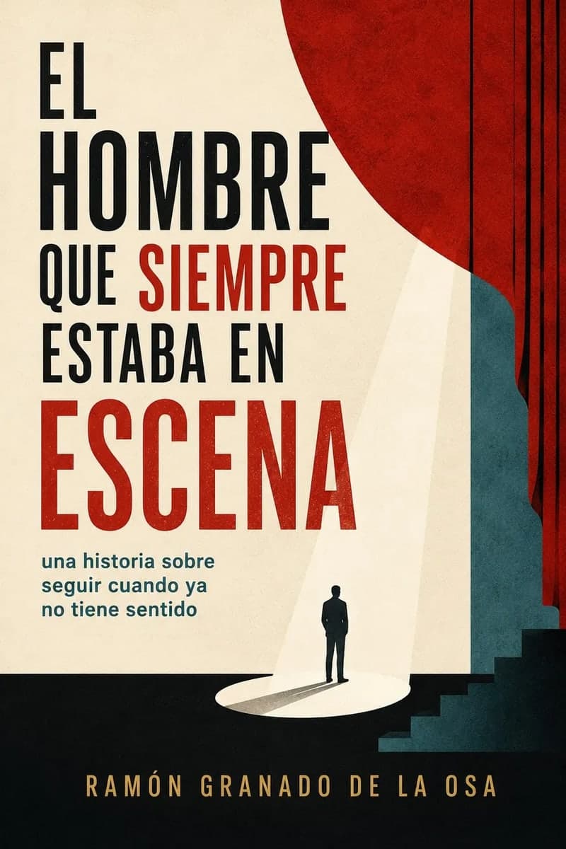 Portada de El hombre que siempre estaba en escena, de Ramón Granado de la Osa